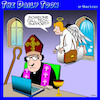 Cartoon: Tech support (small) by toons tagged angels,priests,tech,support,heaven,computers
