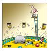 Cartoon: the circus diver (small) by toons tagged circus,ringmaster,elephants,clowns,divers,high,wire