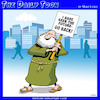 Cartoon: The future (small) by toons tagged doomsayer,guru,turn,back