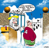 Cartoon: the game they play in heaven (small) by toons tagged rugby,football,heaven,god