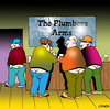 Cartoon: The Plumbers Arms (small) by toons tagged plumbers,plumbing,tradesperson,pubs,beer,bottoms,trousers,pants
