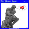 Cartoon: The Thinker (small) by toons tagged rodin,the,thinker,statue,underpants