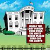 Cartoon: The White House (small) by toons tagged trump,fired,sacked,the,white,house,us,politics