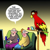 Cartoon: Twitter account (small) by toons tagged parrot,twitter,social,media,animals,birds