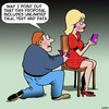 Cartoon: Unlimited text and data (small) by toons tagged marriage,proposal,wedding,ring,unlimited,downloads,iphone,smart,phone