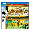 Cartoon: upstairs (small) by toons tagged noise,cattle,neighbors,apartment,living