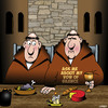 Cartoon: Vow of silence (small) by toons tagged monks,vow,of,silence,trappist