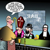 Cartoon: Walk into a bar (small) by toons tagged rabbi,classic,jokes,priest,nun,duck