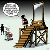 Cartoon: Wheelchair access (small) by toons tagged guillotine,wheelchair,access,disabled,executioner,gallows