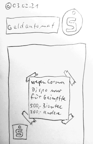 Cartoon: Dispo (medium) by Müller tagged corona,dispo,impfung,biontec