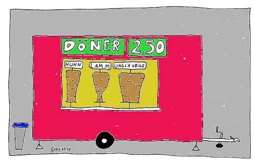 Cartoon: Döner (medium) by Müller tagged döner,ungläubige,imbiß,snack