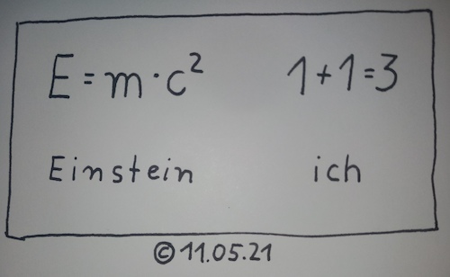 Cartoon: Einstein-ich (medium) by Müller tagged einstein