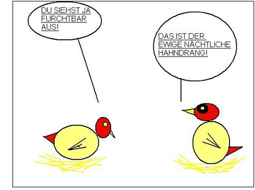 Cartoon: Hahndrang (medium) by Müller tagged harndrang,prostata