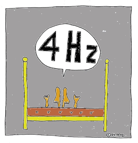 Cartoon: Im Bett 9 (medium) by Müller tagged bett,im,hertz,bed,frequenz
