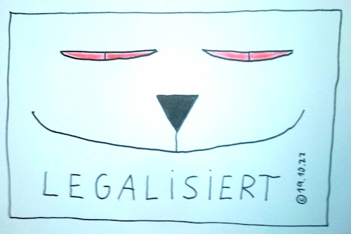 Cartoon: Legalisiert (medium) by Müller tagged hanf,cannabis,legalisierung