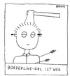 Cartoon: Borderline-Girl ist weg (small) by Müller tagged borderline,verlassen,liebe,love