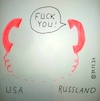 Cartoon: FUCK YOU! (small) by Müller tagged fuckyou,usa,russland