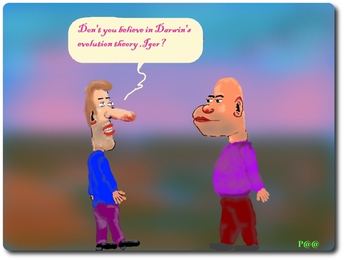 Cartoon: Darwin (medium) by Patat tagged darwin