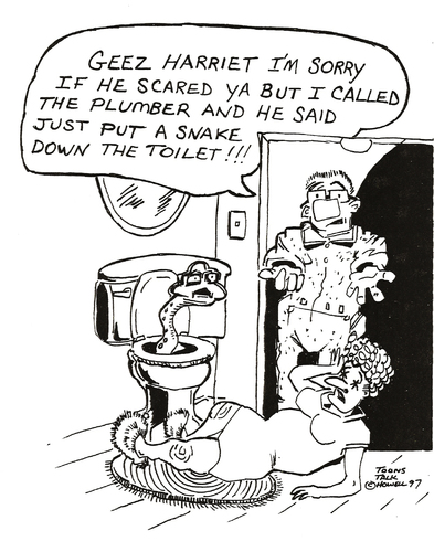Cartoon: SNAKE IN THE TOILET (medium) by Toonstalk tagged snake,toilet,surprise