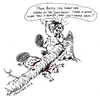 Cartoon: Blind Beaver (small) by Toonstalk tagged beavers,dam,wood,canada,wildlfe,misfortune,work,cutting,building