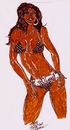Cartoon: Miss Divine (small) by Toonstalk tagged divine sexy sensual sunbathers bikini pokadots