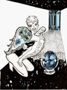 Cartoon: THE AQUA ANGEL (small) by Toonstalk tagged angel aquamarine space sexy