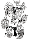 Cartoon: TOONSTALK HALLOWEEN (small) by Toonstalk tagged halloween,vampire,dracula,witch,frankenstein