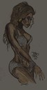 Cartoon: VIOLET (small) by Toonstalk tagged sexy,sultry,sensual,bikini,islandgirl,pinup,swimsuit,black,model