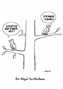 Cartoon: Twittschernde Vögel (small) by tiefenbewohner tagged frühling twitter vögel