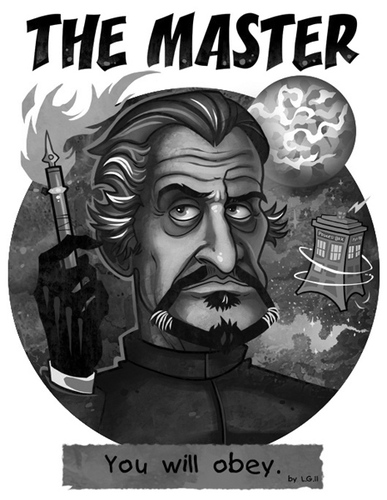 Cartoon: The Master (medium) by Garvals tagged dr,who,master,villain