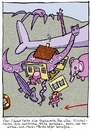 Cartoon: KuschelHorror (small) by schwoe tagged kuscheltier,schmusetier,spielzeug,gigantisch,saurier,elefant,krokodil,wal,krake