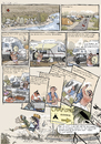 Cartoon: Comic Nr 1 (small) by H Mercker tagged comic,camping,campingplatz,reichtum,luxus,verzicht,essen,jugend,tramper,backpacker,reisende,süden,torismus,touristen
