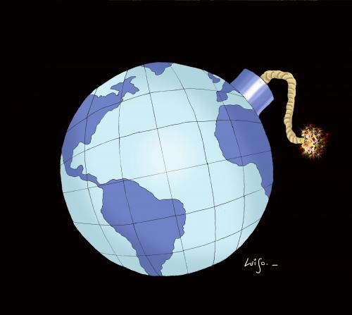 Cartoon: Crisis 2 (medium) by Luiso tagged crisis
