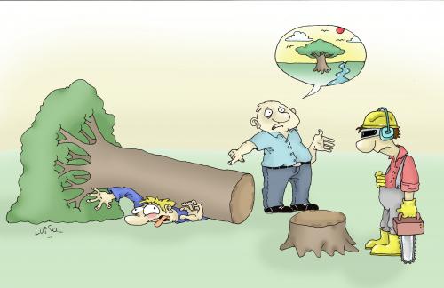 Cartoon: nature (medium) by Luiso tagged nature