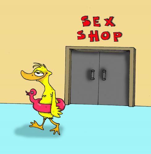 Cartoon: Sex shop (medium) by Luiso tagged 