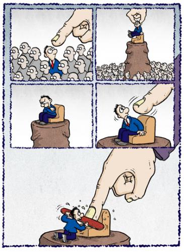Cartoon: The true power (medium) by corne tagged power,top,