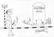 Cartoon: post box (medium) by indianinkcartoon tagged oooo