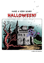 Cartoon: Halloween 2011 (small) by piro tagged halloween,bats,spooky,scary,holiday,castle,haunted,house