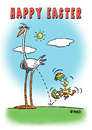 Cartoon: HAPPY EASTER 2012 (small) by piro tagged easter holiday birds eggs