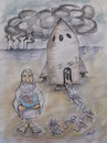 Cartoon: Noahs ark (small) by necmi oguzer tagged noah,ark,natur,nuklear,energy