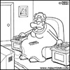 Cartoon: Balanced Diet (small) by Piero Tonin tagged piero,tonin,diet,diets,dieting,fat,weight,overweight,junk,food,woman,women
