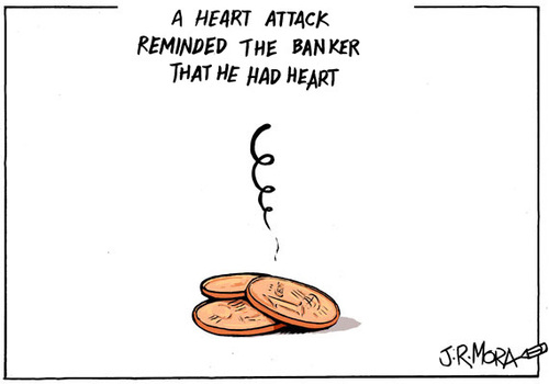 Cartoon: Banker (medium) by jrmora tagged banker,heart