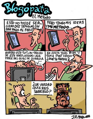 Cartoon: Blogopata (medium) by jrmora tagged blogs,actualizaciones,internet