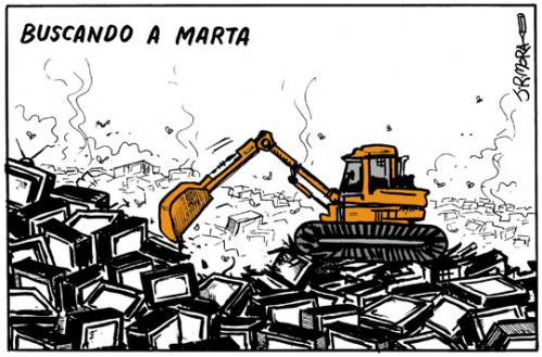 Cartoon: Buscando a Marta (medium) by jrmora tagged tv,sucesos