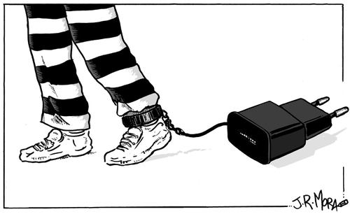 Cartoon: Cargador (medium) by jrmora tagged cargador,charger
