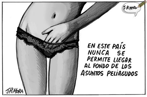 Cartoon: Censura a cartel de cine (medium) by jrmora tagged hombre,mujer,sexo,cartel,ninfonama,diario