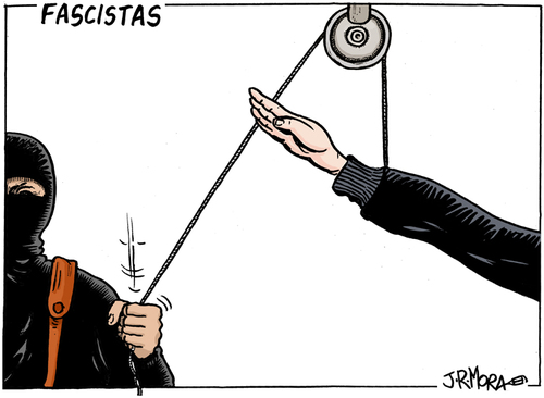 Cartoon: Fascistas (medium) by jrmora tagged fascistas,fascismo