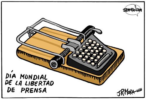 Cartoon: Libertad de prensa (medium) by jrmora tagged libertad,prensa,medios