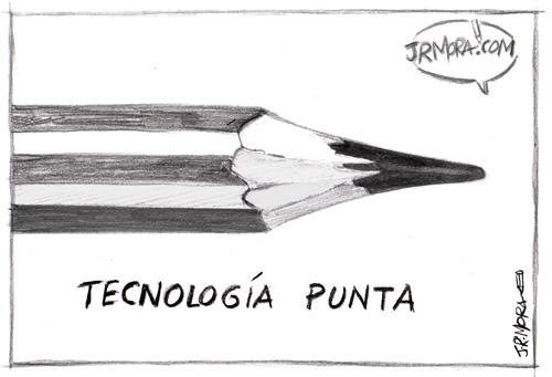 Cartoon: Tecnologia punta (medium) by jrmora tagged tecnologia,ideas