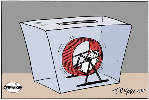 Cartoon: Vote (medium) by jrmora tagged politic,vote,